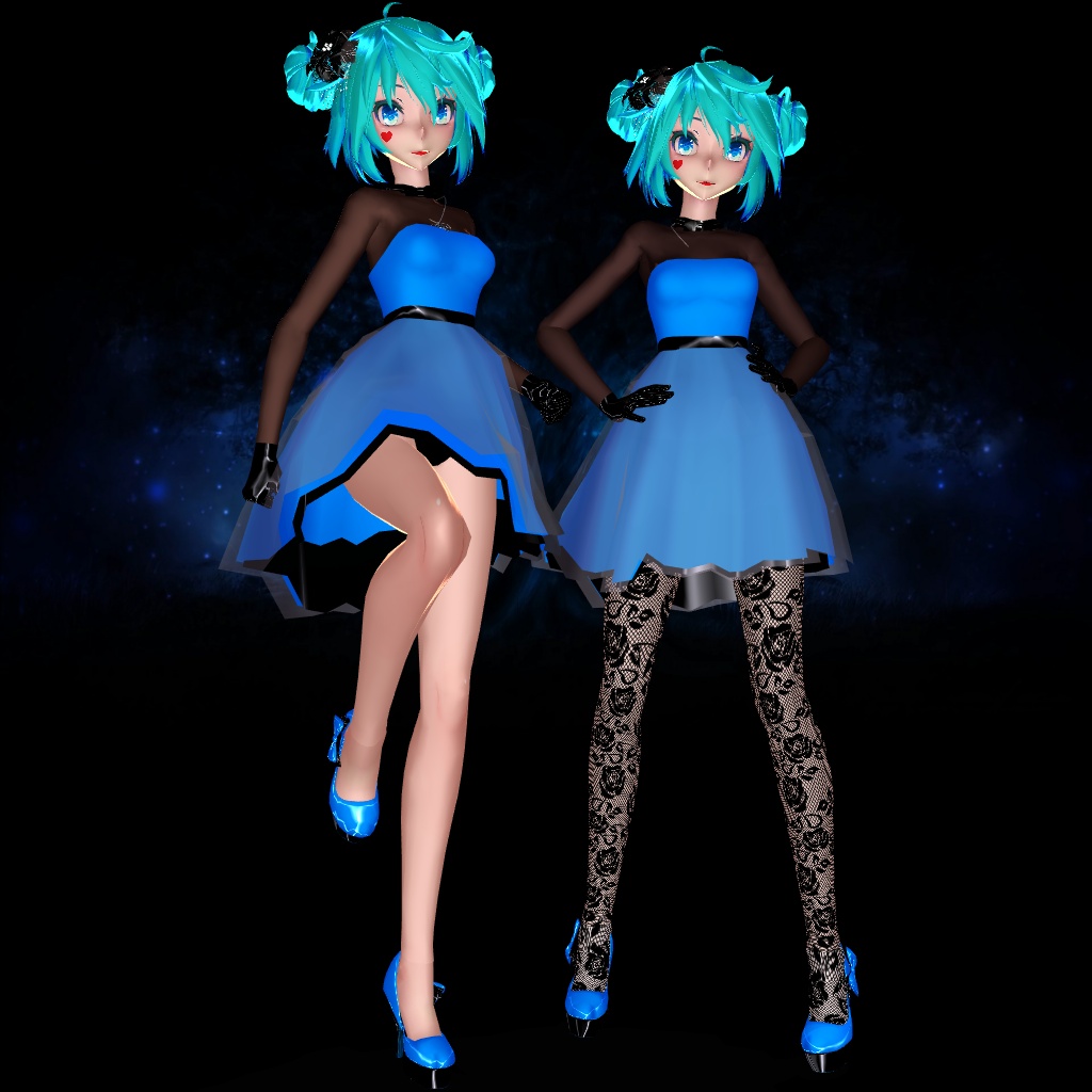 MMD Model : Miku Dress.