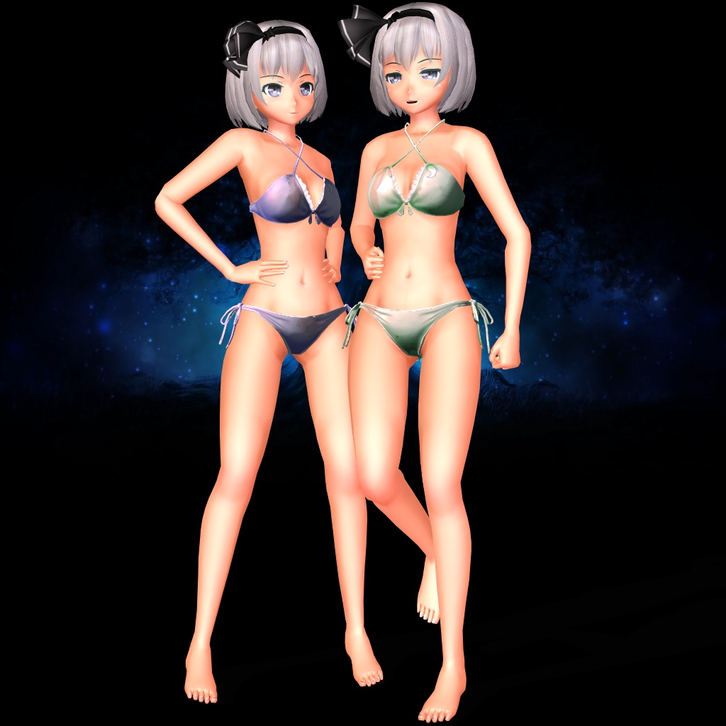 MMD Model : Youmu Konpaku Ver1.11 Swimsuit.
